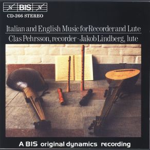 Italian And English Music For Recorder And Lute album cover