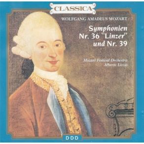 Mozart - Symphonien №36 Linzer Und №39 (Alberto Lizzio) album cover