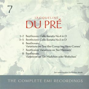 Jacqueline Du Pre - The Complete EMI Recordings (CD 7) album cover