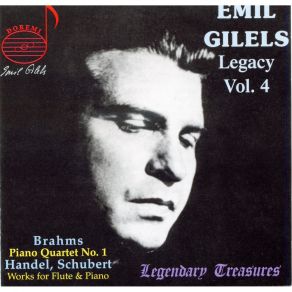 Emil Gilels Legacy - V. 4 - Brahms - Handel - Schubert album cover