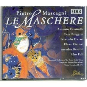 Mascagni - Le Maschere, Bartoletti album cover