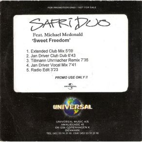 Sweet Freedom CDR (Promo) album cover