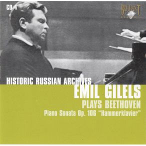 Beethoven - Piano Sonata Op. 106 'Hammerklavier' - Gilels album cover
