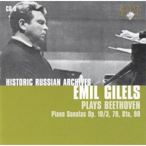 Beethoven - Piano Sonatas Nos. 7, 25, 26 & 27 - Gilels album cover