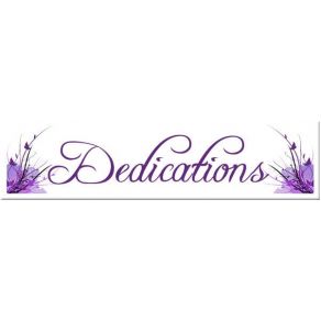 Dedications (Single) album cover