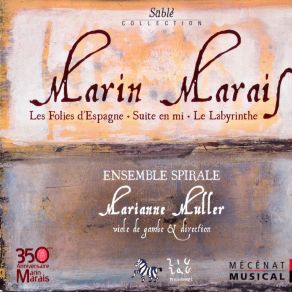 Marin Marais - Les Folies D'Espagne - Ensemble Spirale, Marianne Muller album cover