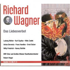 Wagner - Das Liebesverbot, Heger album cover