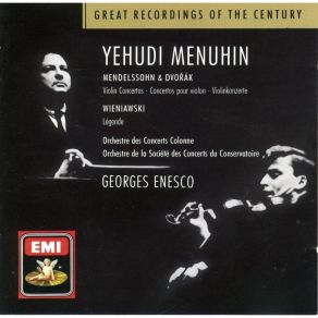 Menuhin. Mendelssohn, Dvorak, Wieniawski album cover