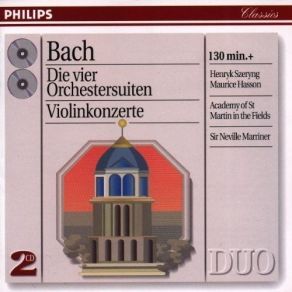 Bach. Orchestral Suites, Violin Concertos (Szeryng, Hasson - Marriner) album cover