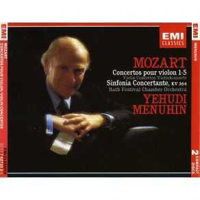 W. A. Mozart -Violin Concertos 1-5 -Sinfonia Concertante. Yehudi Menuhin album cover