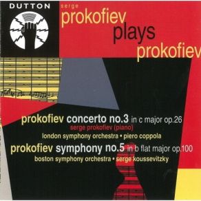 Sergei Prokofiev Plays Prokofiev [Dutton] album cover