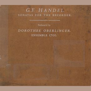 Georg Friedrich Händel - Sonatas For The Recorder album cover
