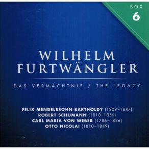 Wilhelm Furtwangler - The Legacy - Schumann (CD51, 52) album cover
