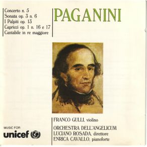 Paganini - Concerto No. 5, Cantabile, I Palpiti Etc. / Franco Gulli album cover
