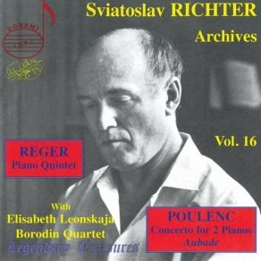 Sviatoslav Richter Archives Vol. 16 - Reger, Poulenc album cover