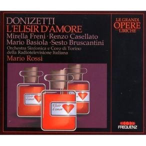 Donizetti - L'elisir D'Amore (Rossi; Freni, Bruscantini, Casellato) album cover