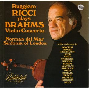 Brahms Violin Concerto (With 16 Cadenzas) / Ruggiero Ricci album cover
