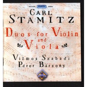 Carl Stamitz - Duos For Violin And Viola Vol. 1 & 2 (Szabadi, Barsony) album cover