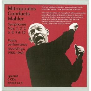 Mitropoulos Conducts Mahler's Symphonies Nos. 1, 3, 5, 6, 9, 10 album cover