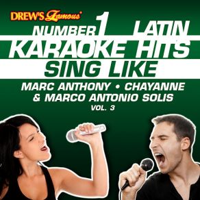 Drew's Famous # 1 Latin Karaoke Hits: Sing Like Marc Anthony, Chayanne & Marco Antonio Solis, Vol. 3 album cover