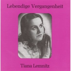 Tiana Lemnitz - Lebendige Vergangenheit album cover