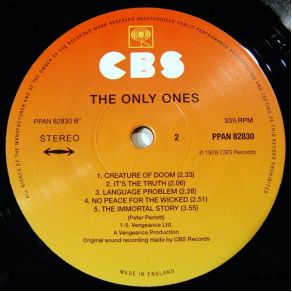 The Only Ones album cover