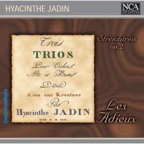 Hyacinthe Jadin - String Trios Op. 2 - Les Adieux album cover