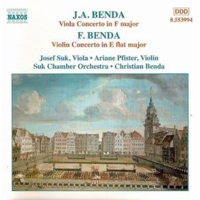 Jiri Antonin & Frantisek Benda. Viola & Violin Concertos (J. Suk, A. Pfister, C. Benda) album cover