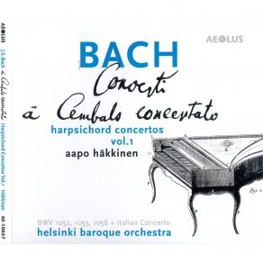 Bach - Harpsichord Concertos, Vol. 1 - Hakkinen album cover