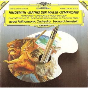 Paul Hindemith - Mathis Der Maler, Symphonische Metamorphosen, Konzertmusik Op. 50 (Bernstein) album cover