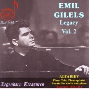 Emil Gilels Legacy - V. 2 - Alyabiev album cover