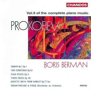 Sergei Prokofiev - Complete Piano Music (Vol. 5) - Boris Berman album cover
