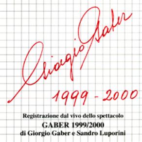 Gaber 1999 - 2000 album cover