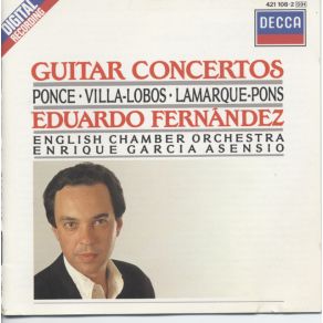 GUITAR CONCERTO - Ponce Villa Lobos Lamarque Pons album cover