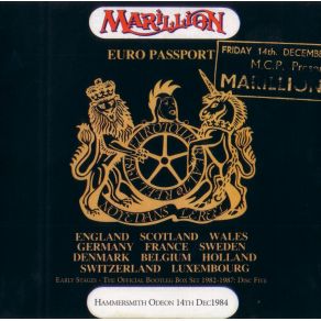 Early Stages - Live At The Hammersmith Odeon, London, 14. 12. 84 album cover