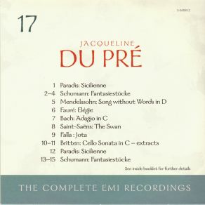 Jacqueline Du Pre - The Complete EMI Recordings (CD 17) album cover