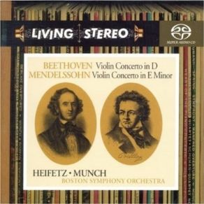 Beethoven, Mendelssohn - Violin Concertos, Heifetz, Munch album cover