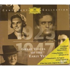 Great Voices Of The Early Years - CD 3 - German Opera And Operetta album cover