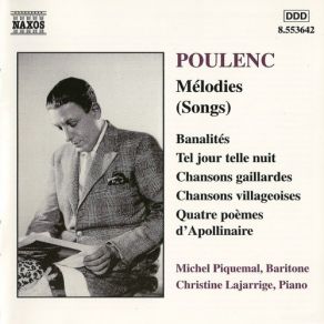 Poulenc Songs album cover