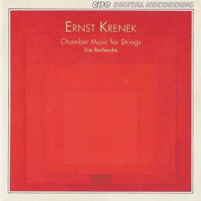 Ernst Krenek - Chamber Music For Strings album cover
