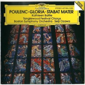 Poulenc - Gloria, Stabat Mater (Ozawa, Battle) album cover