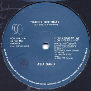 Happy Birthday (Vinyl, 12'') album cover