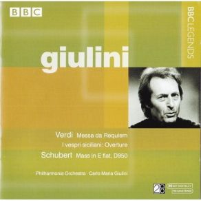 Verdi - I Vespri Siciliani; Overture & Messa Da Requiem - Giulini album cover