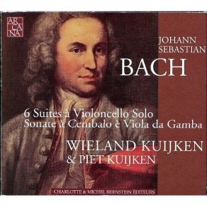 Bach - 6 Suites A Violoncello Solo. Sonate A Cembalo E Viola Da Gamba (Wieland Kuijken, Piet Kuijken) album cover