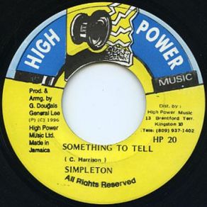 Something To Tell (Maxi-Single) album cover