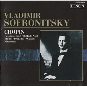 Vladimir Sofronitsky - Chopin album cover