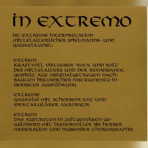 In Extremo album cover