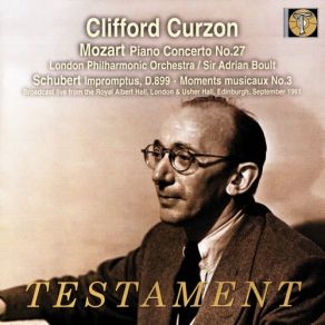 Mozart: Piano Concerto № 27 / Schubert: 4 Impromptus, Moment Musical album cover