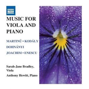Music For Viola And Piano - Bradley, Hewitt album cover