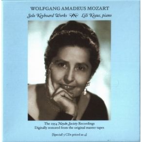 Mozart - Solo Keyboard Works - Lili Kraus album cover